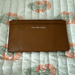 Michael Kors Tan Leather Women’s Cardholder Wallet